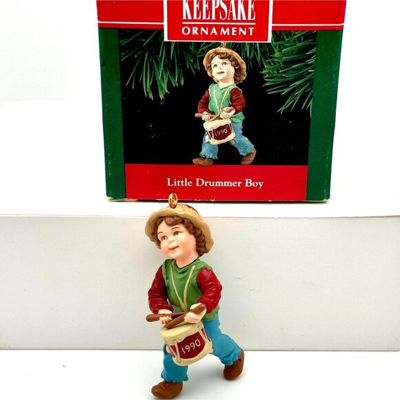 Hallmark Keepsake Ornament Little Drummer Boy Multicolored Handcrafted 1990 - Picture 1 of 6
